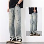 New Spring And Summer Men's Straight Loose Wide-leg Pants