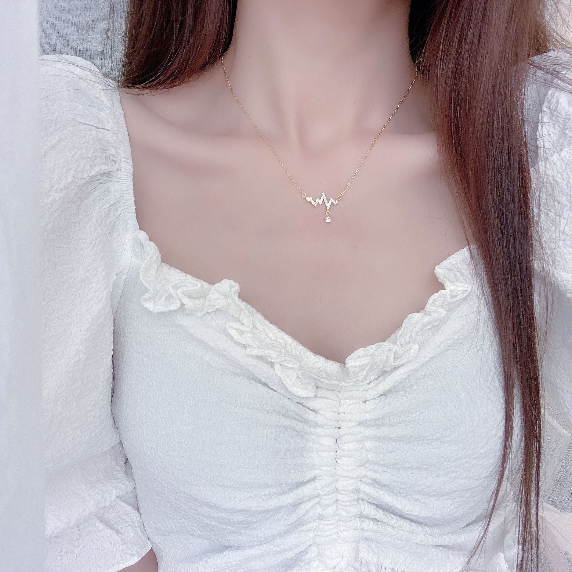 Love Signal Water Drop Love Temperament Clavicle Chain