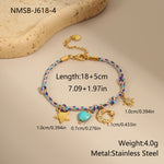 Niche Handmade Color Braided Rope Titanium Steel Necklace Design Bracelet