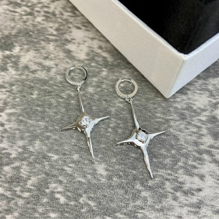 KVK Cross Necklace Female Net Red With The Same Clavicle Chain Creative Design Sense Simple Ins New Trend Retro