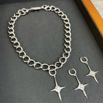 KVK Cross Necklace Female Net Red With The Same Clavicle Chain Creative Design Sense Simple Ins New Trend Retro