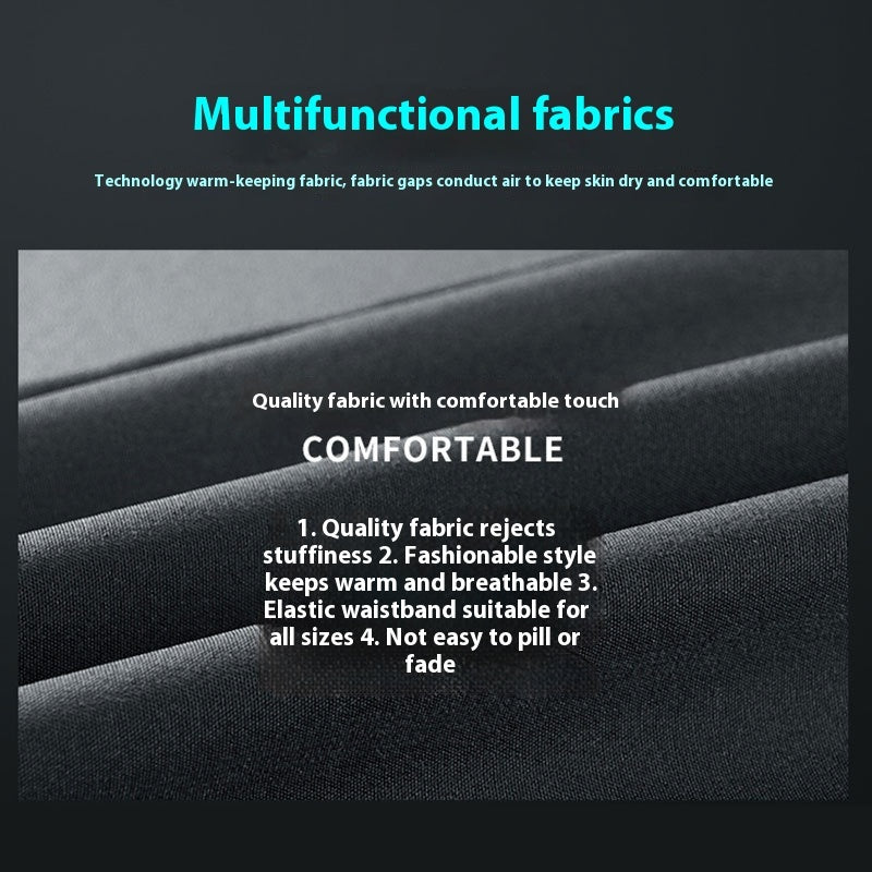 Fleece-lined Waterproof And Windproof Thick Cold-proof Soft Shell Climbing Pants