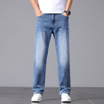 Summer Commute Jeans Men's High Sense Business Straight