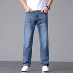 Summer Commute Jeans Men's High Sense Business Straight