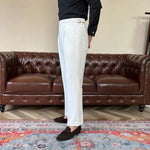High Waist Casual Slim Fit Suit Pants