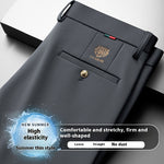 Business Suit Pants Men Ice Silk Casual Pants