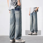 New Spring And Summer Men's Straight Loose Wide-leg Pants