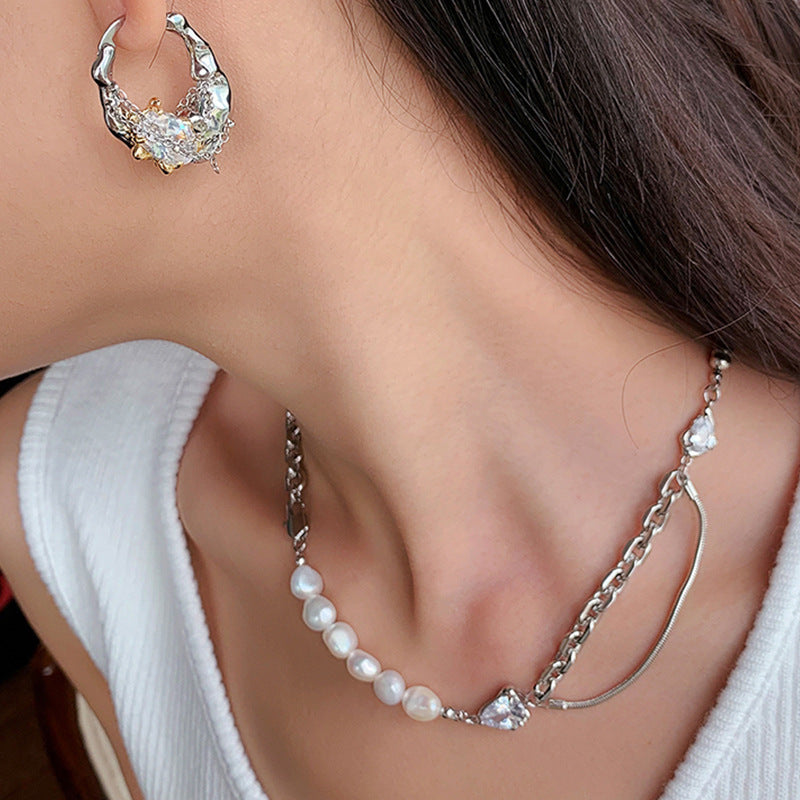 Niche Design Stitching Necklace