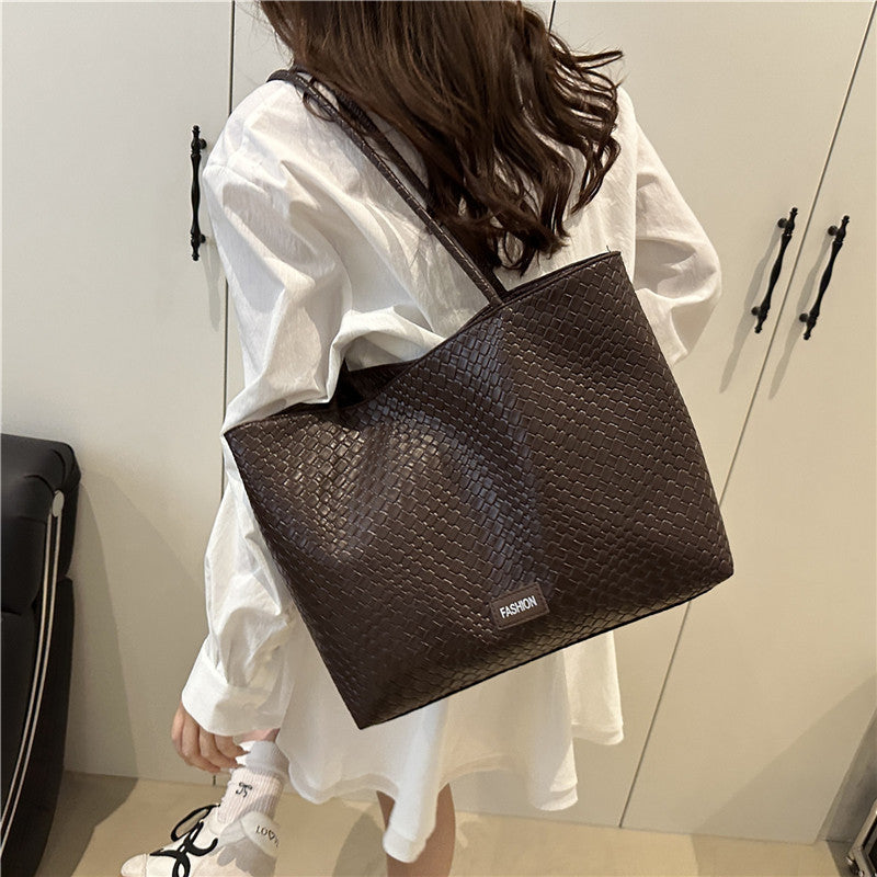 Casual Simple Large Capacity Shoulder Bag Women