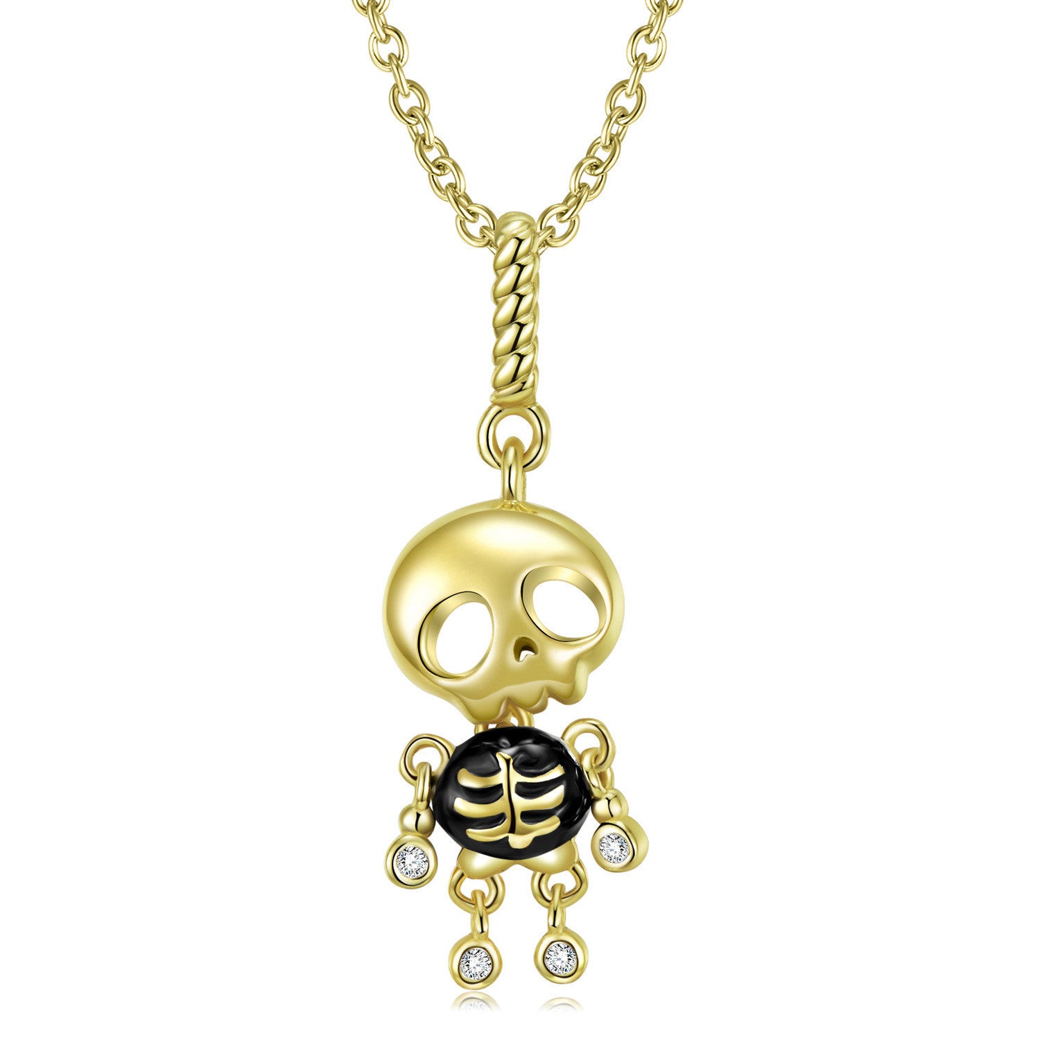 Design Skull Puppet Pendant Female Niche Design Necklace
