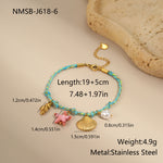 Niche Handmade Color Braided Rope Titanium Steel Necklace Design Bracelet
