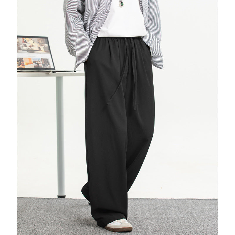 Loose Drooping Non-wrinkle Basic All-matching Trousers