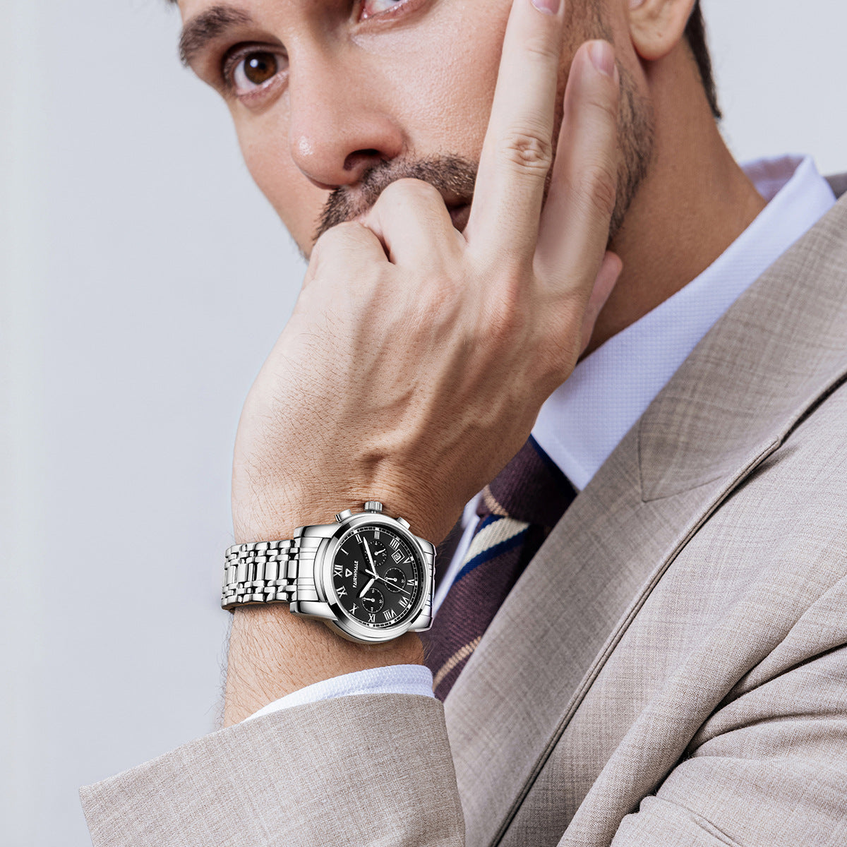 Brand Multi-functional Leisure Business Quartz Watch