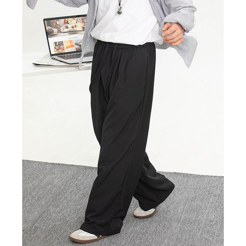 Loose Drooping Non-wrinkle Basic All-matching Trousers