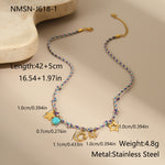 Niche Handmade Color Braided Rope Titanium Steel Necklace Design Bracelet