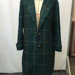 Plaid Mid-length Lapel Large Size Jacket